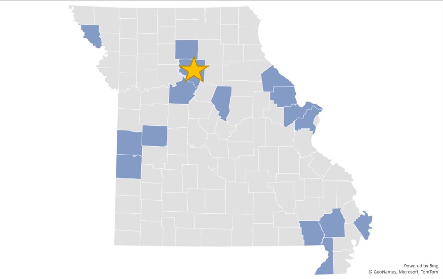 missouri_chariton_county_duck_migration_map Duck Tracker